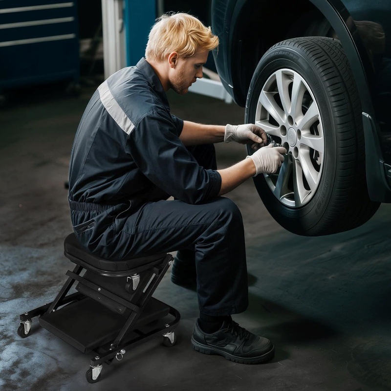 36-inch Folding Car Repair Bed - Garage Creeper Roller reseña y precio
