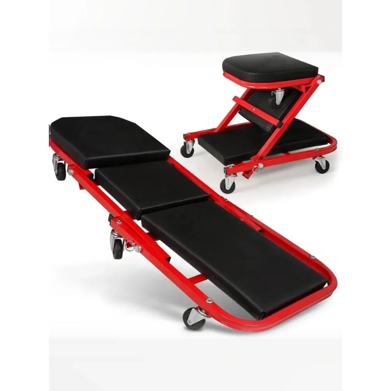 Foldable Z Creeper 2in1 Rollin - Garage Creeper Roller reseña y precio