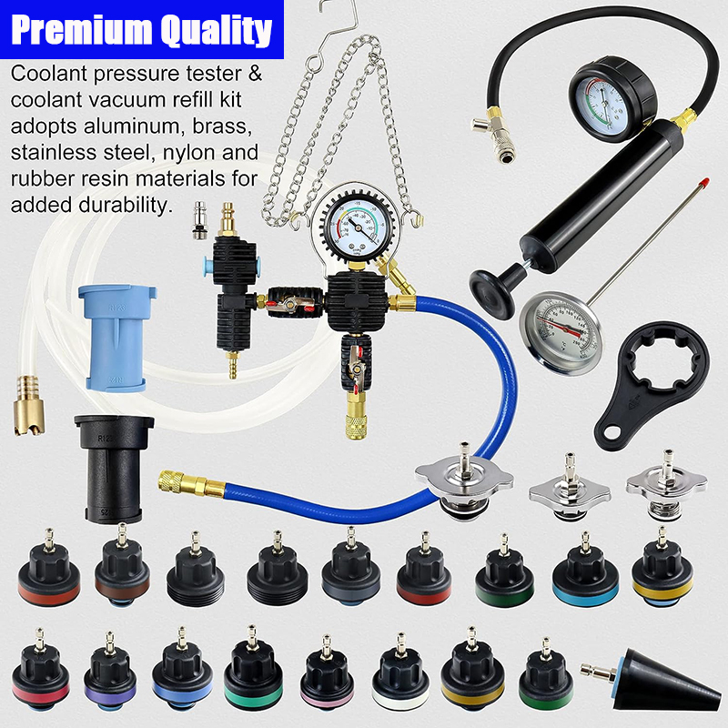 28PCS Car Universal Radiator P - Radiator Pressure Tester reseña y precio