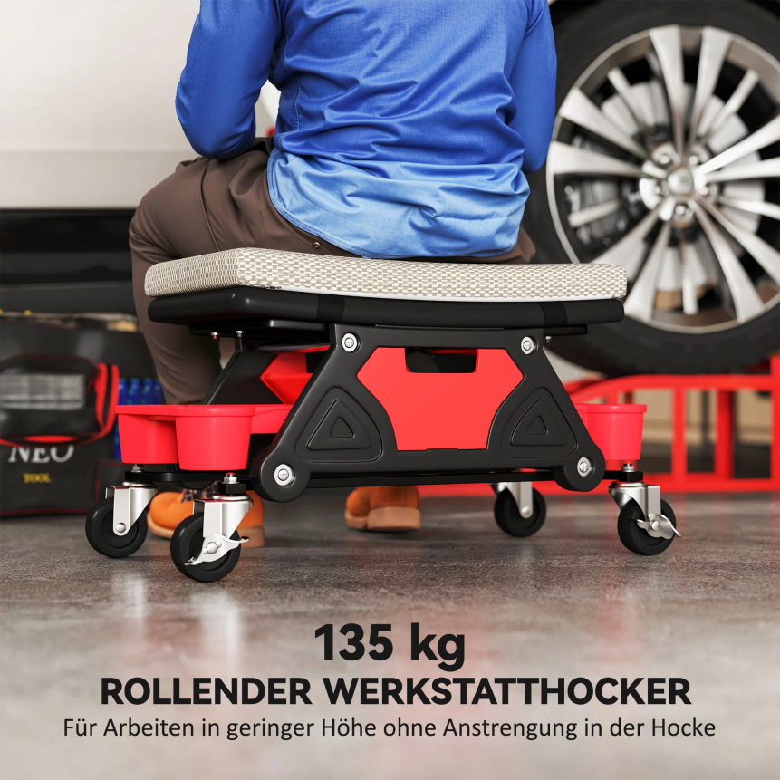 workshop stool with roll stora - Garage Creeper Roller reseña y precio