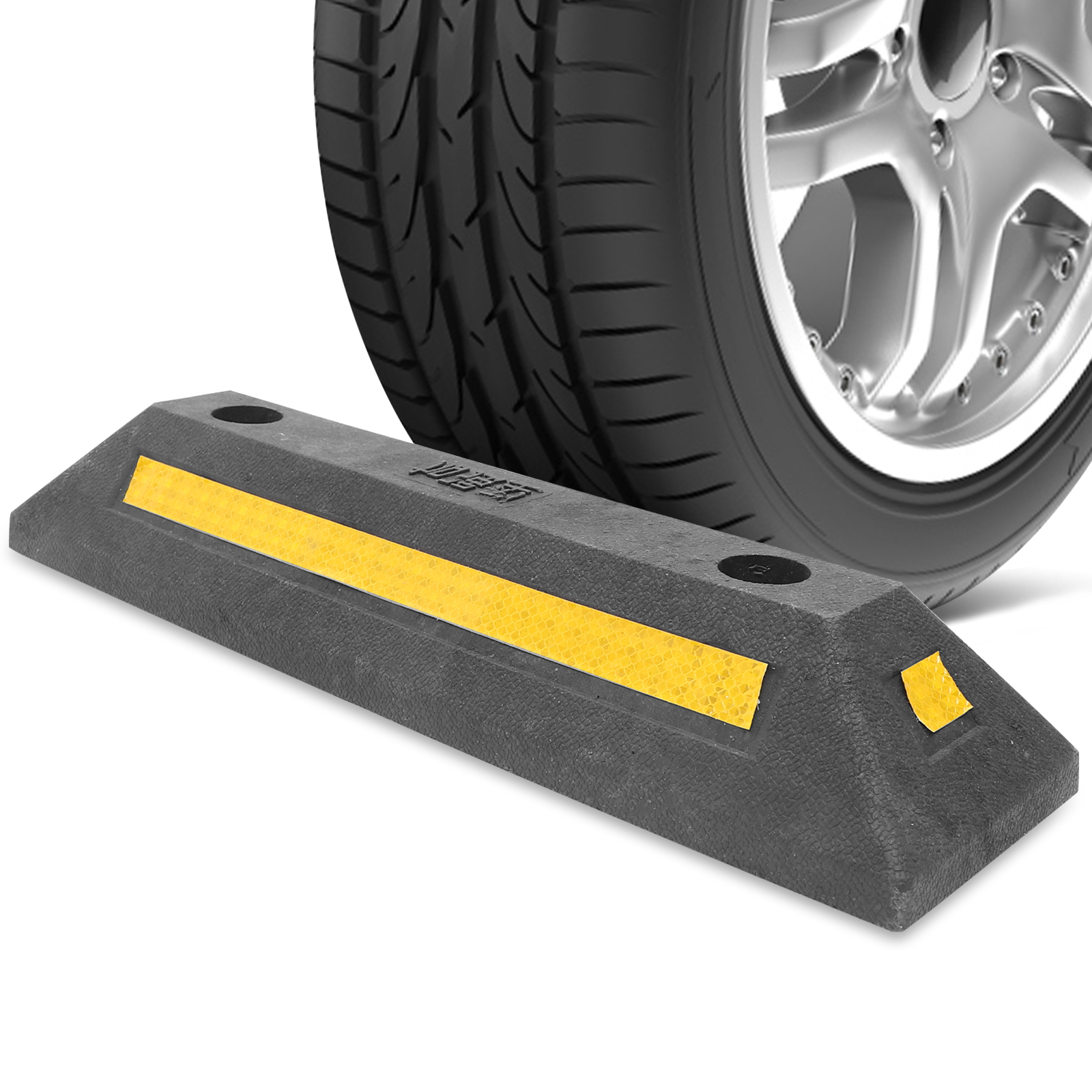 Car Stopper Rubber Parking Sto - Garage Creeper Roller reseña y precio