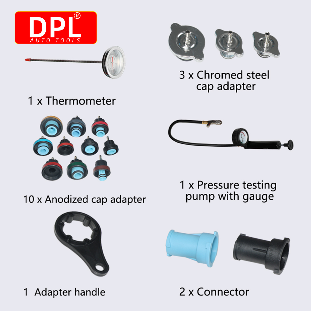 18 Pcs Radiator Pressure Teste - Radiator Pressure Tester reseña y precio
