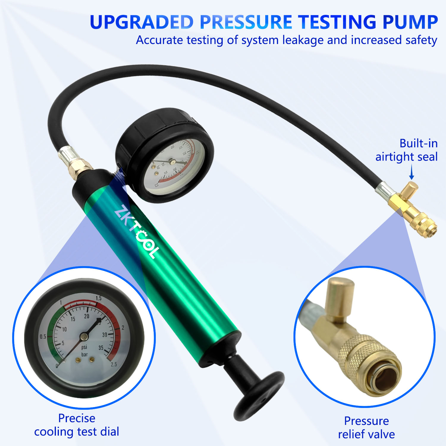 Aluminum Car Cooling System Ra - Radiator Pressure Tester reseña y precio