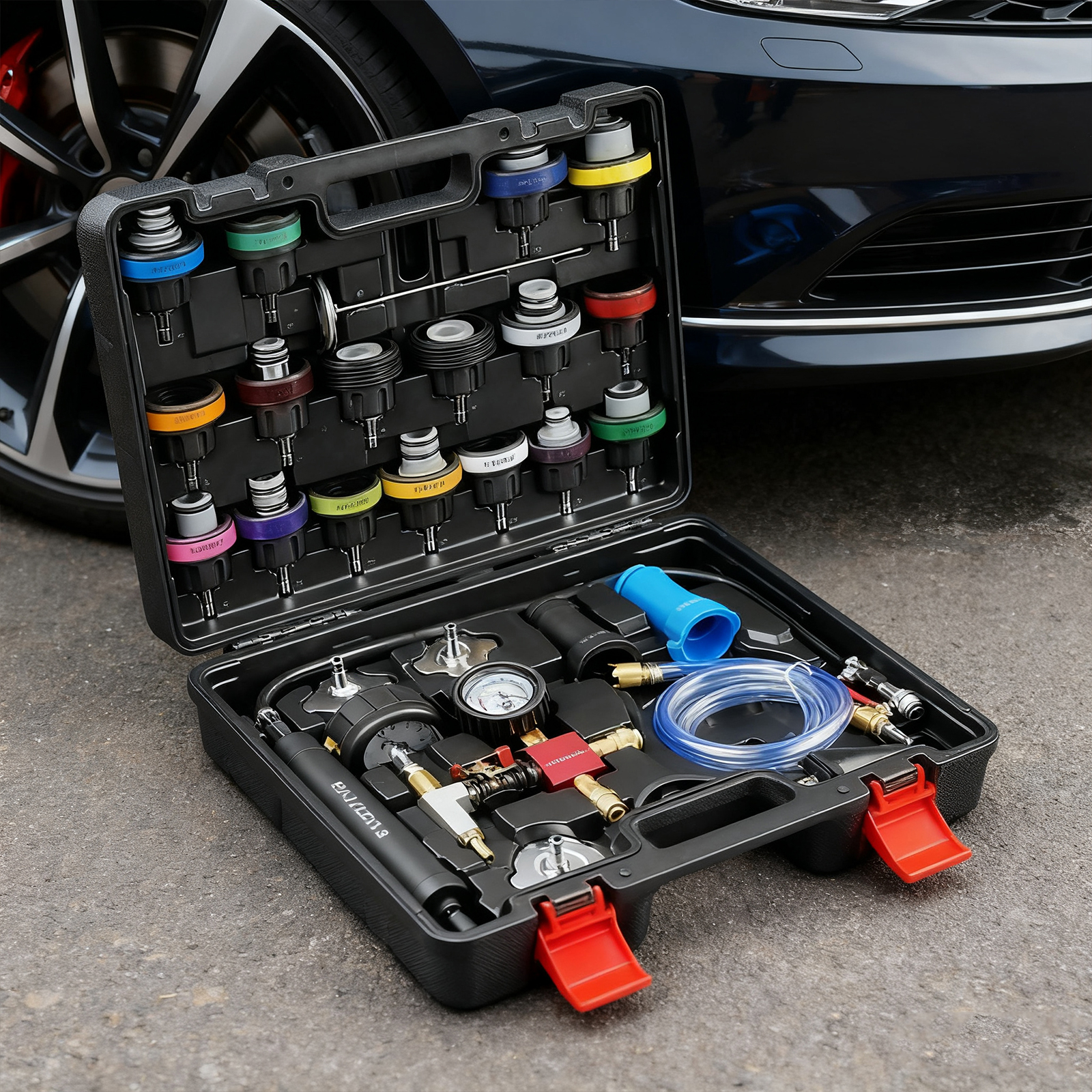Coolant Vacuum Refill Tool Kit - Radiator Pressure Tester reseña y precio