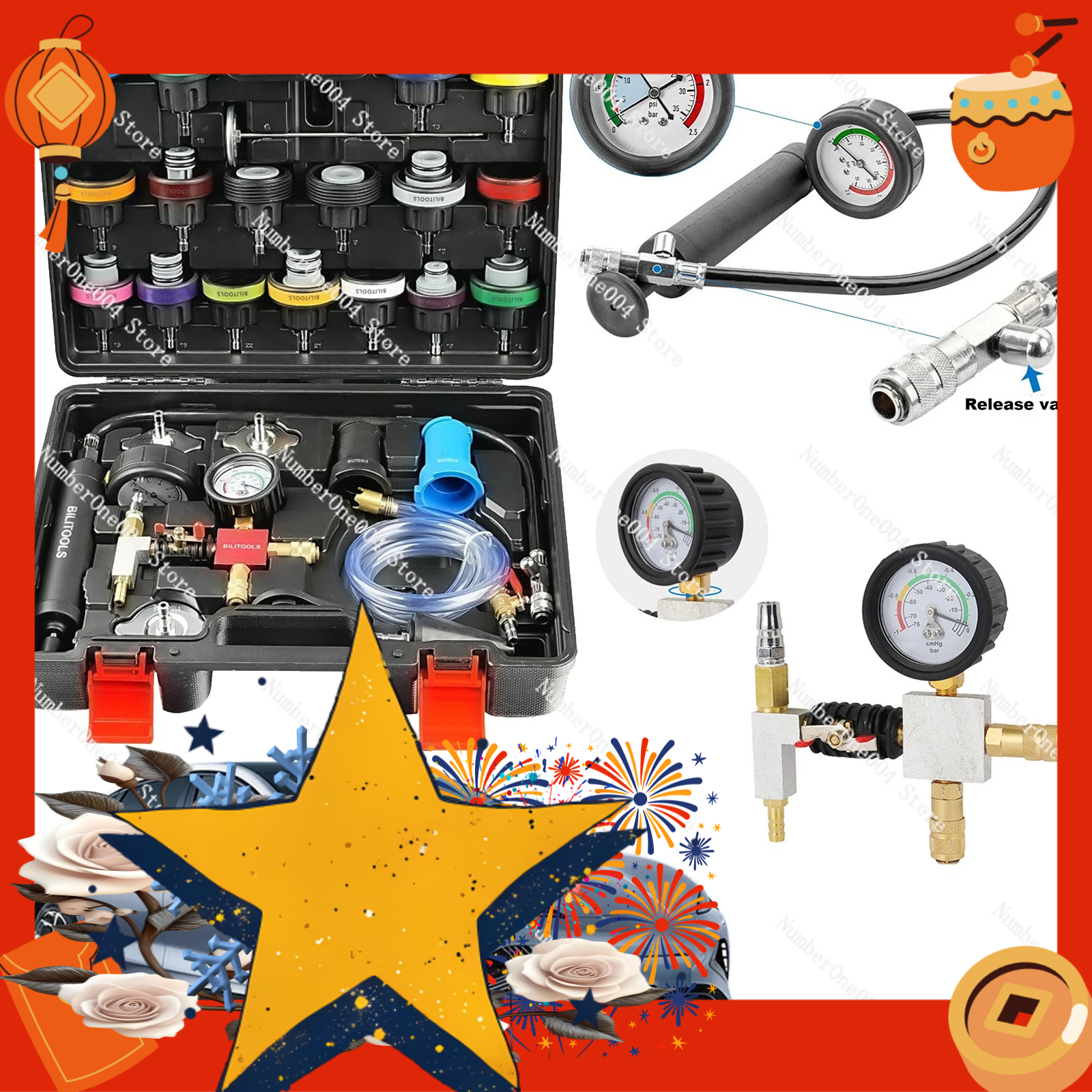 For Universal Fit Radiator Pum - Radiator Pressure Tester reseña y precio