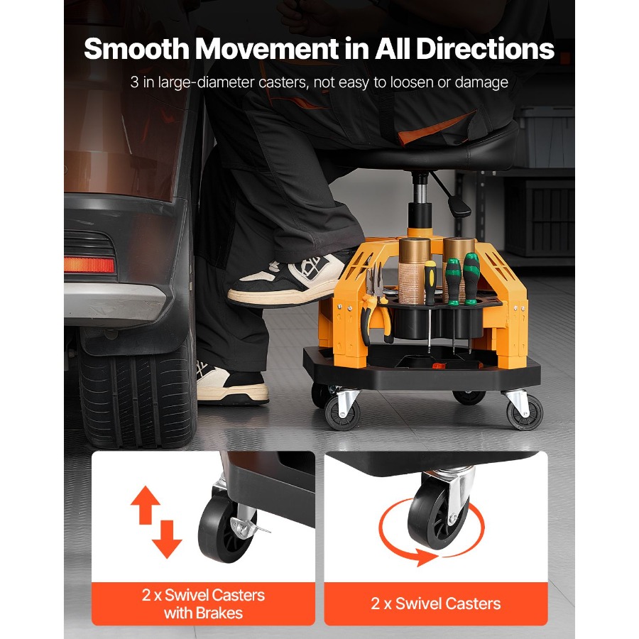 Rolling Shop Stool Heavy-Duty  - Garage Creeper Roller reseña y precio