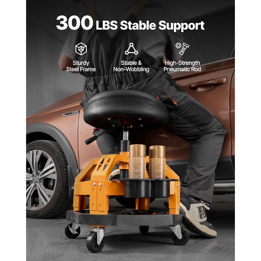 Rolling Shop Stool Heavy-Duty  - Garage Creeper Roller reseña y precio