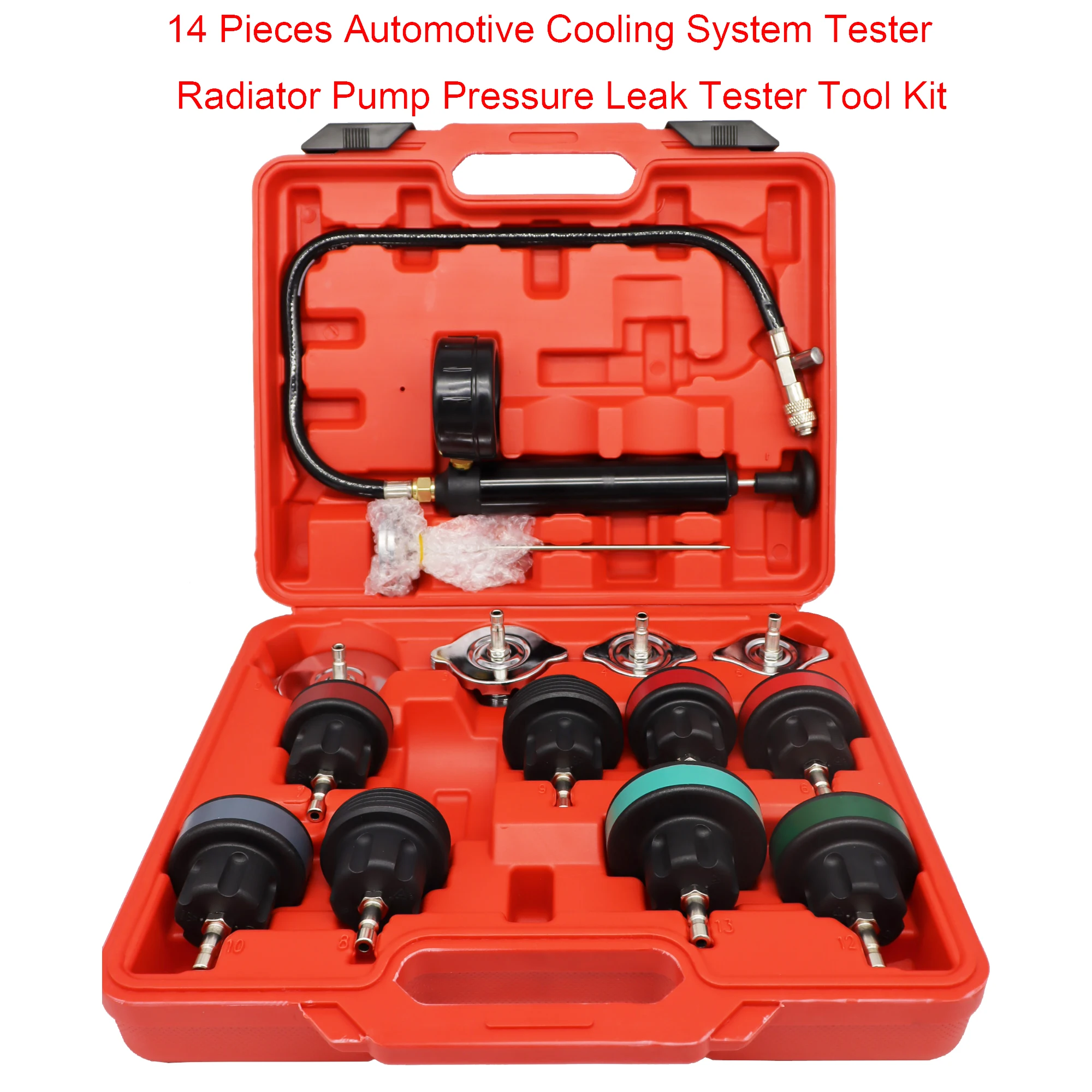 14 Pcs Universal Radiator Pres - Radiator Pressure Tester reseña y precio